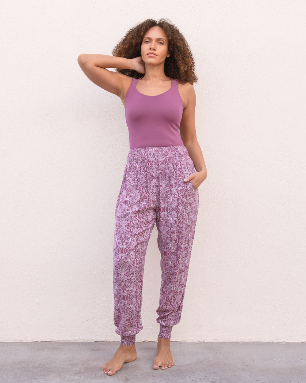 Yogahose Ananda - Paisley Mauve