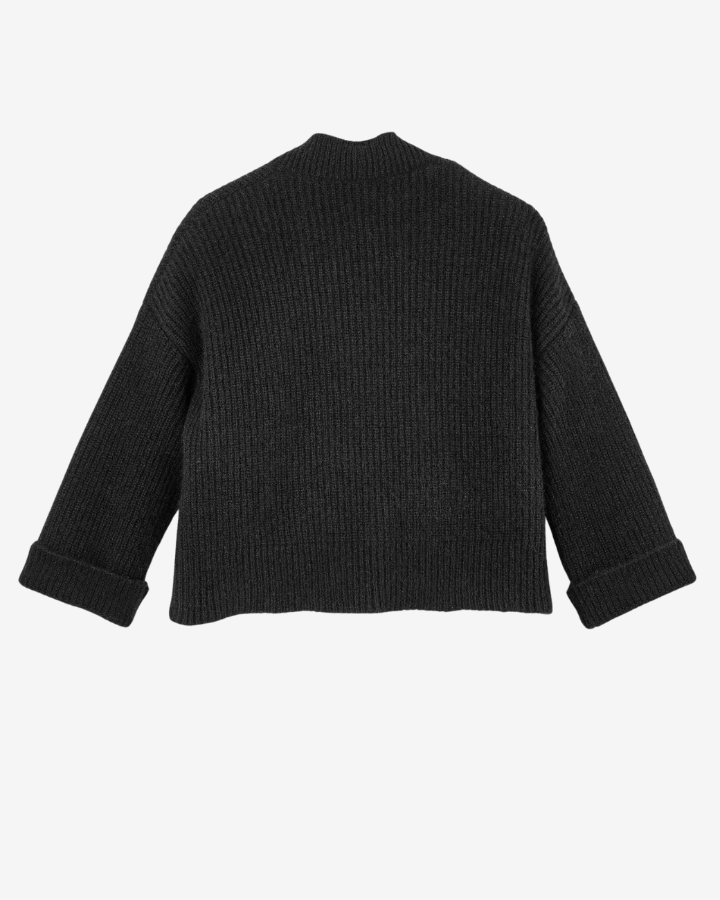 Asymetrischer Cardigan - Schwarz