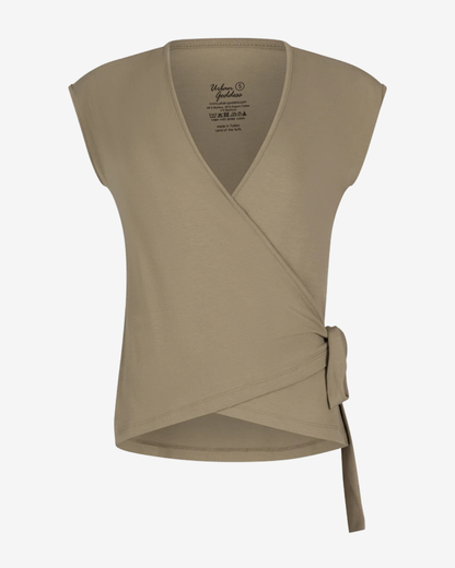 Aurora Wrap Top - Fern