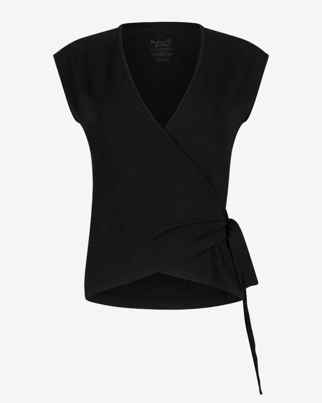 Aurora Wrap Top Onyx Black