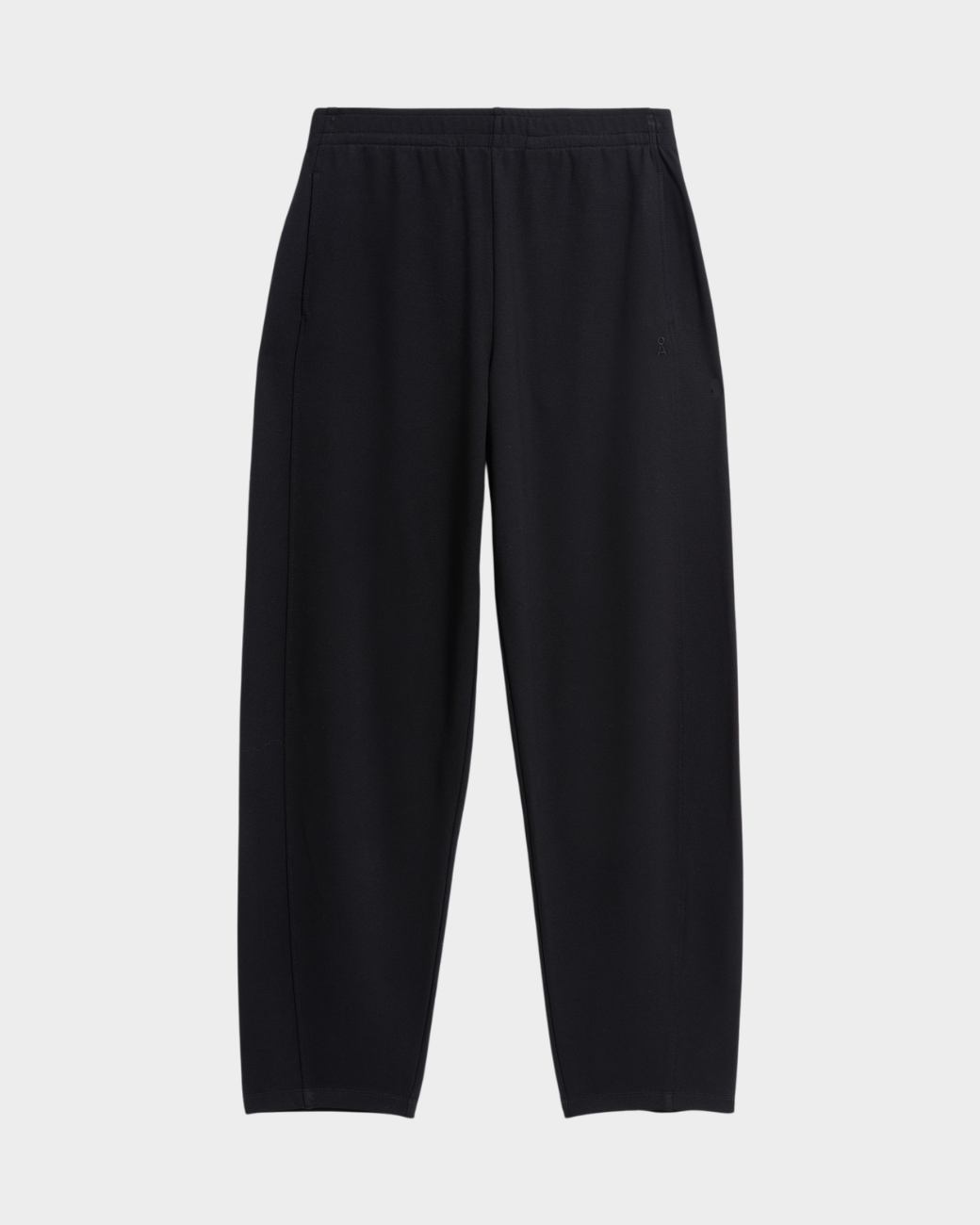 Basic Jersey Barrel Pants - Black