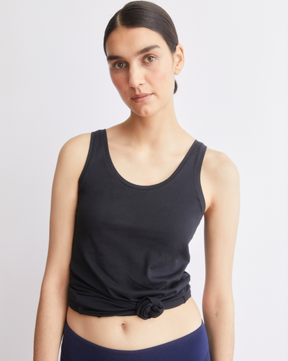 SINGLE JERSEY TOP - Black