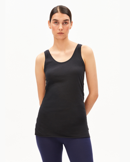 SINGLE JERSEY TOP - Black