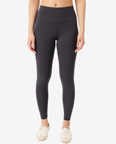 greenyogashop Best Loved Leggings in Onyx mit hoher Taille und Diamant-Einsatz aus Lyocell-Baumwoll-Mix