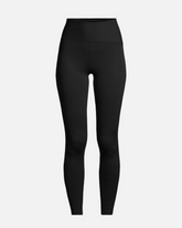 greenyogashop Brace Rib High Waist Leggings in Schwarz mit geripptem Bund für Gym und Lauftraining