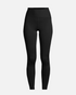 greenyogashop Brace Rib High Waist Leggings in Schwarz mit geripptem Bund für Gym und Lauftraining
