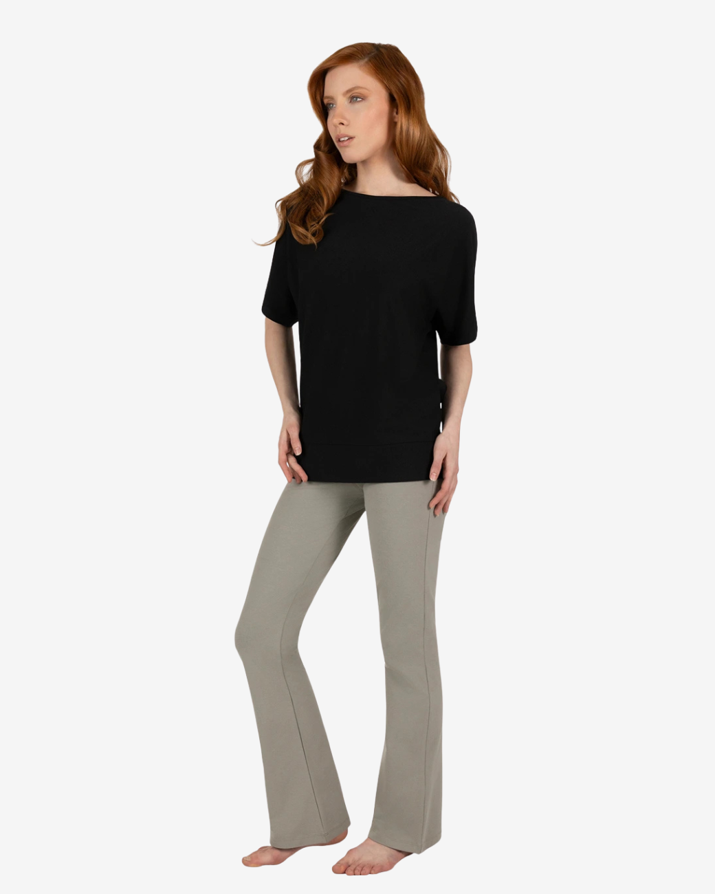 Budhi Short Sleeve Top - Onyx Black