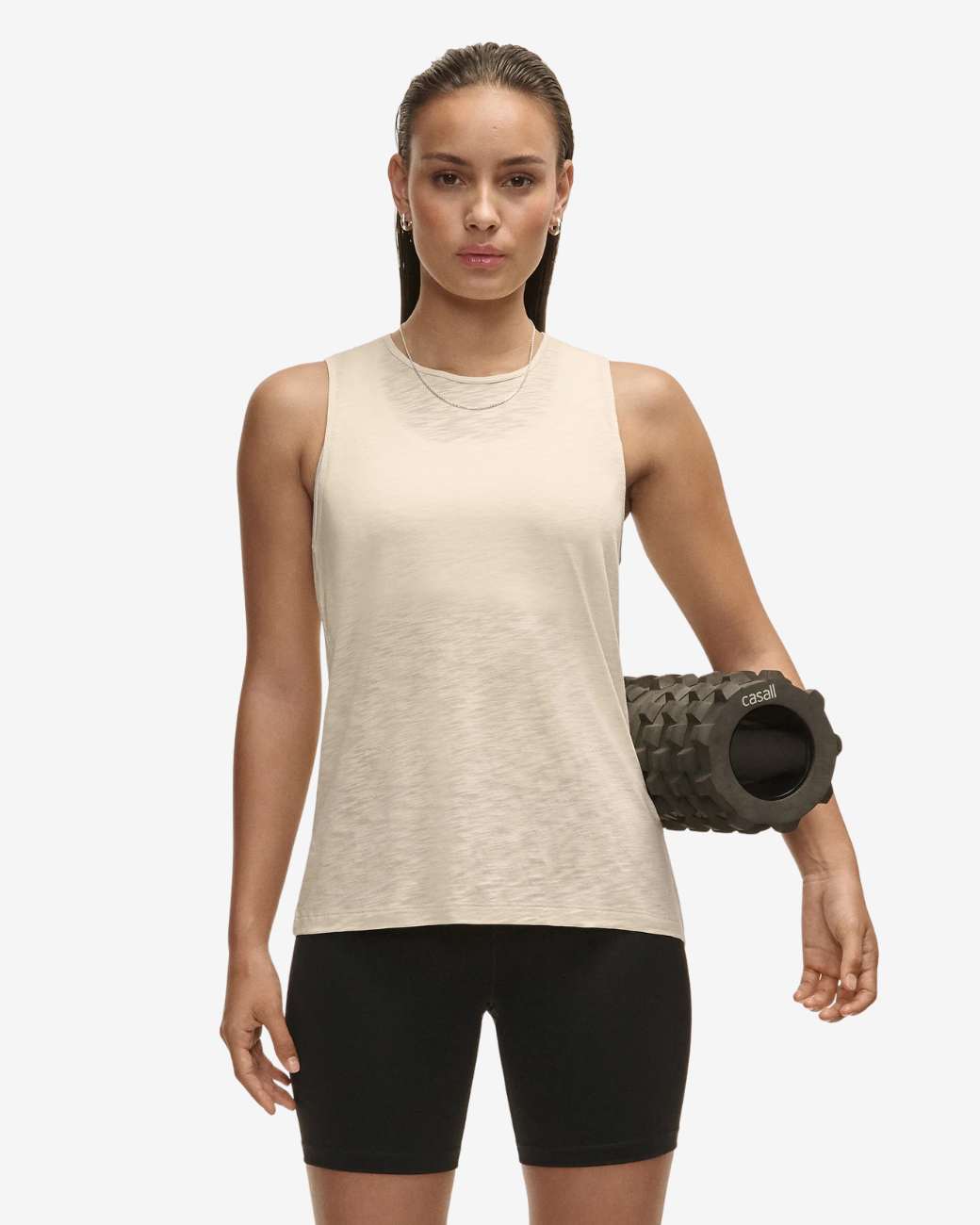 Soft Texture Tank Ecru