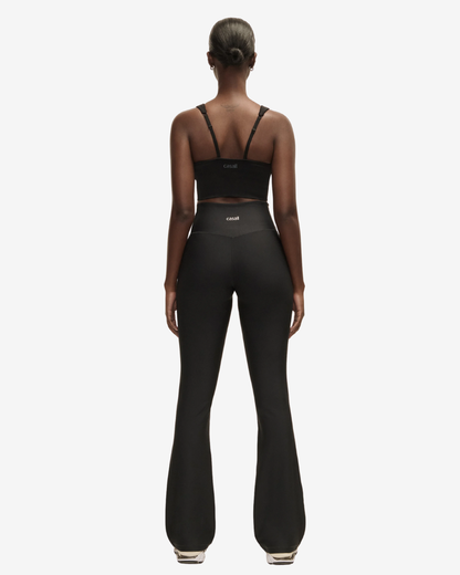 Flare High Waist Pant - Black