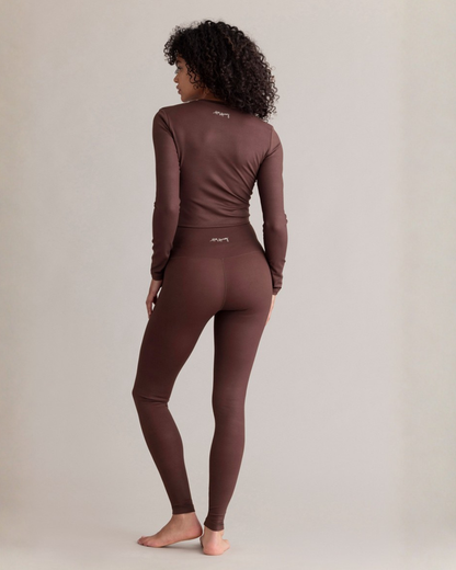 Longsleeve Cropped - Soft Brown