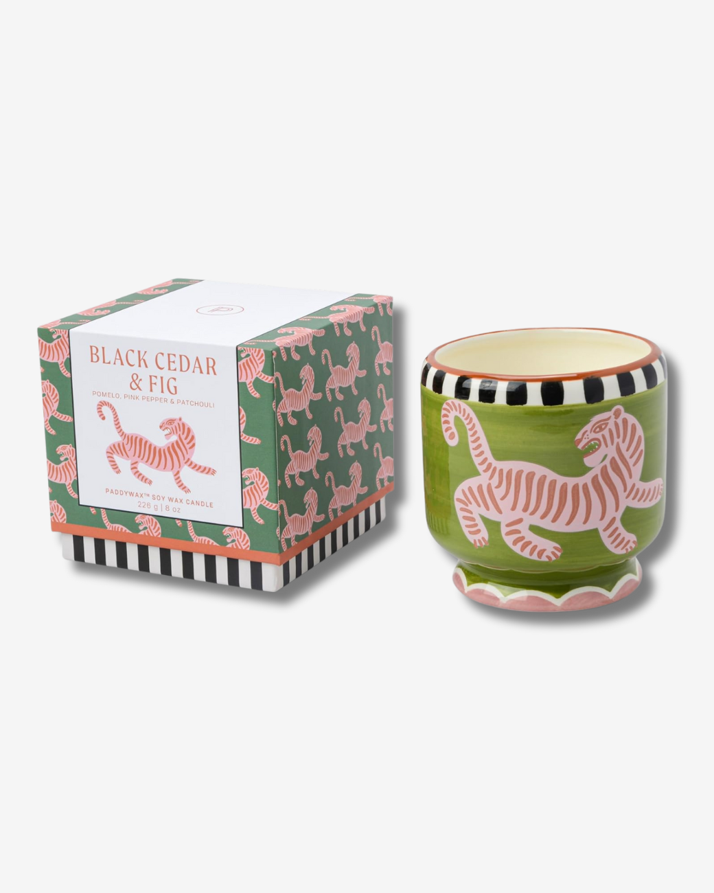 Duftkerze Tiger - Black Cedar &amp; Fig