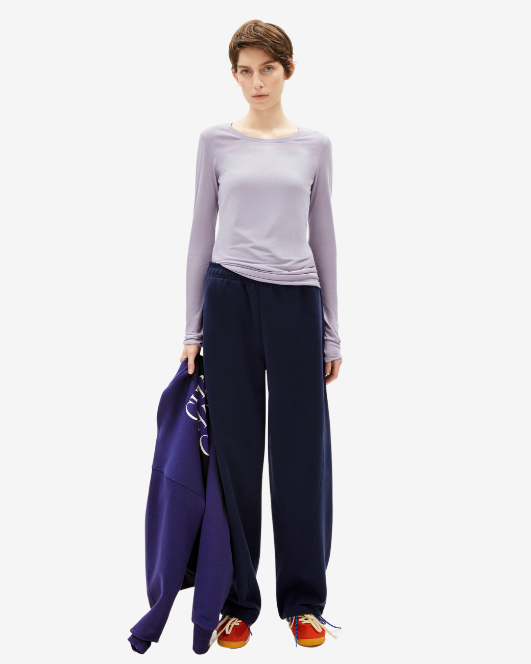 Langarmshirt Einiaara Soft - Frozen Lavender