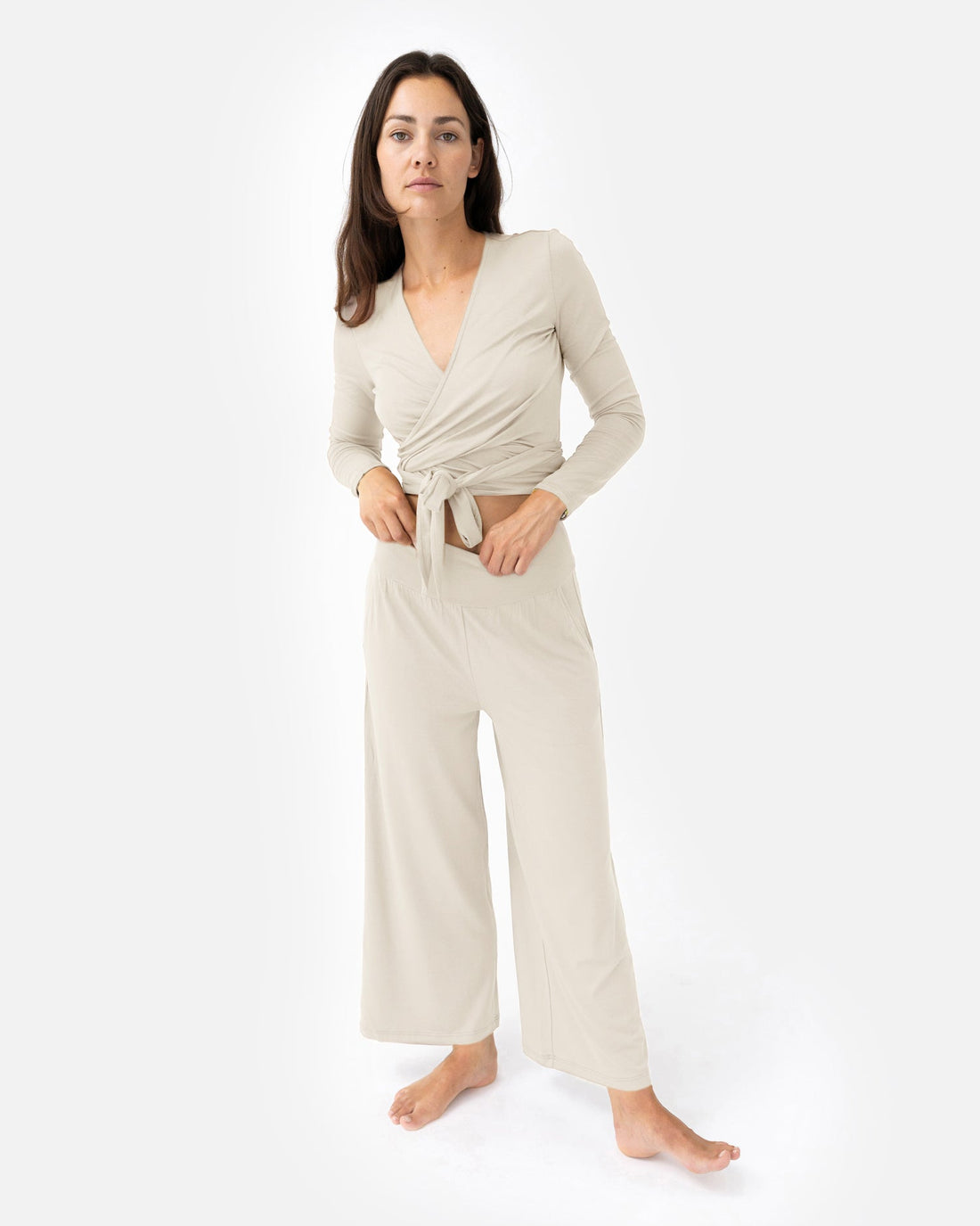 Heya Culotte Almond Milk – Model Full Shot – Lotuscrafts