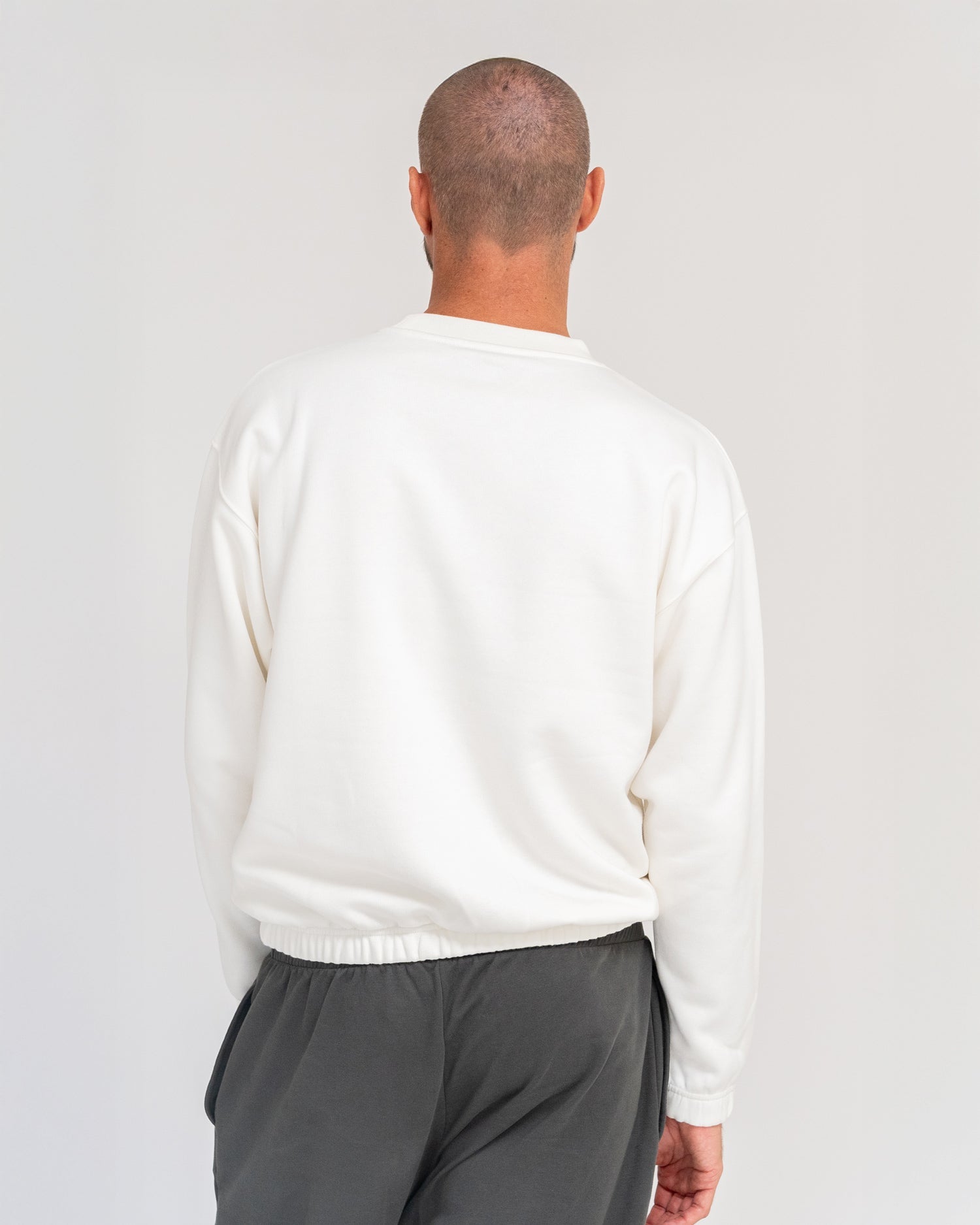Marshmallow - Lotuscrafts Yoga Sweater Men Back