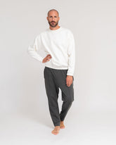 FEND Mens Sweater Marshmallow – Model Full Shot – Lotuscrafts