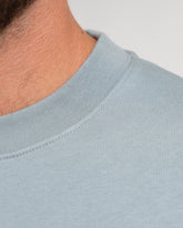 FEND Mens Sweater Stone Blue – Detailansicht Kragen – Lotuscrafts