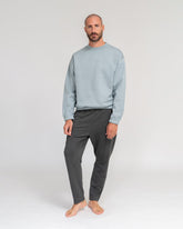 FEND Mens Sweater Stone Blue – Model Full Shot – Lotuscrafts