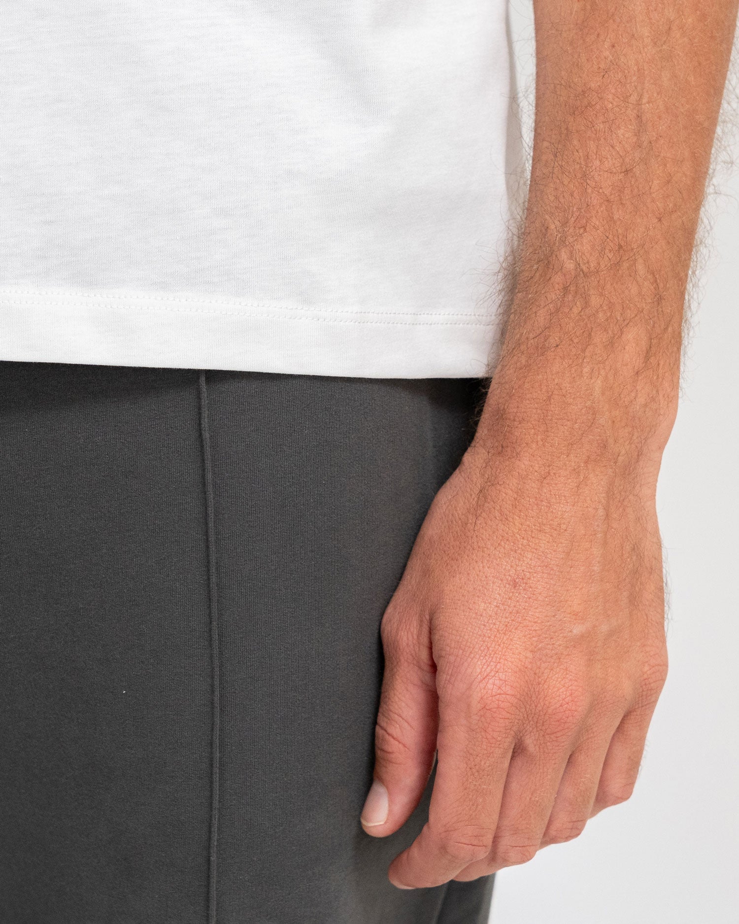 Marshmallow - Yoga Tank Top Model Shot Detail