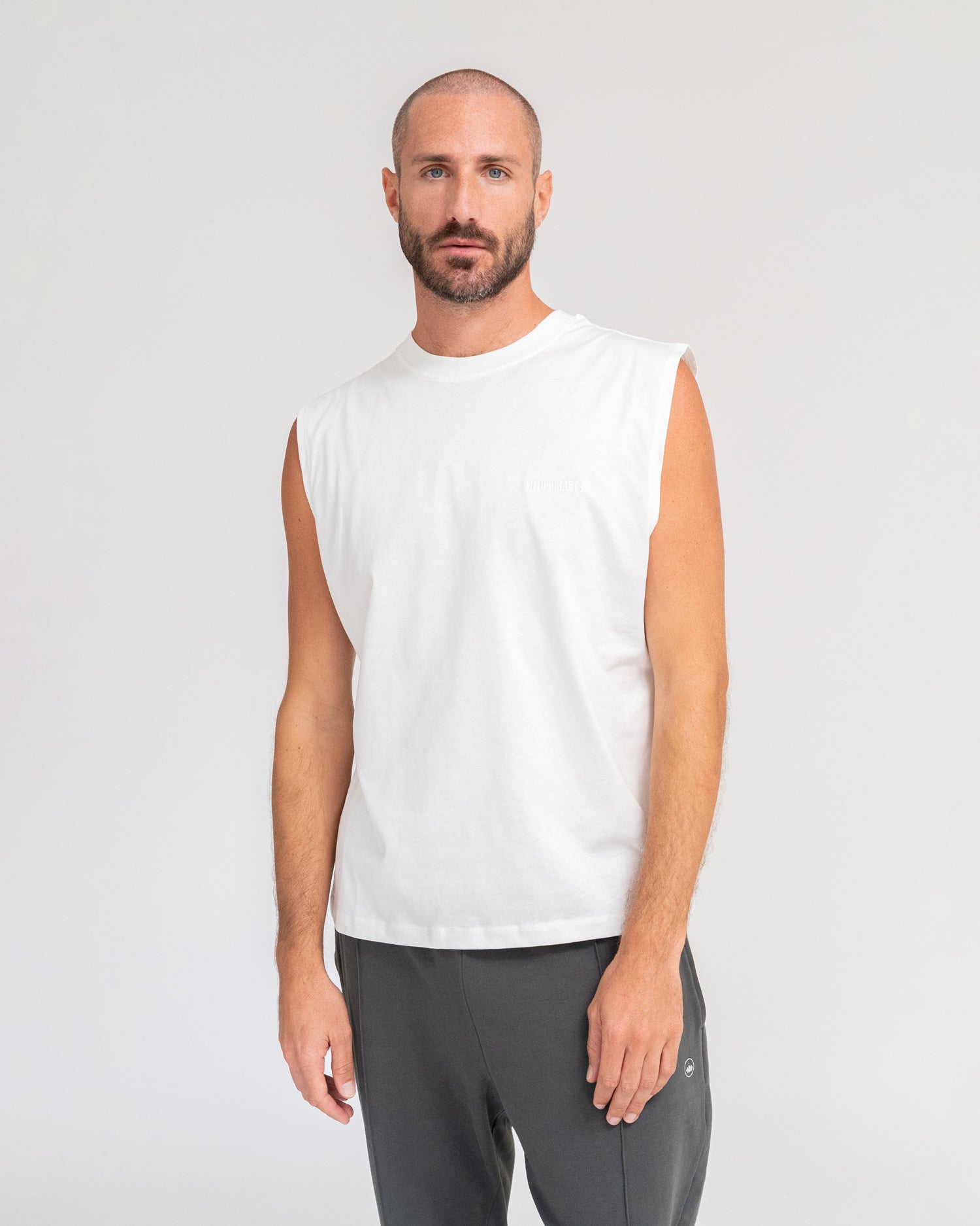Marshmallow - Yoga Tank Top Model Shot Front