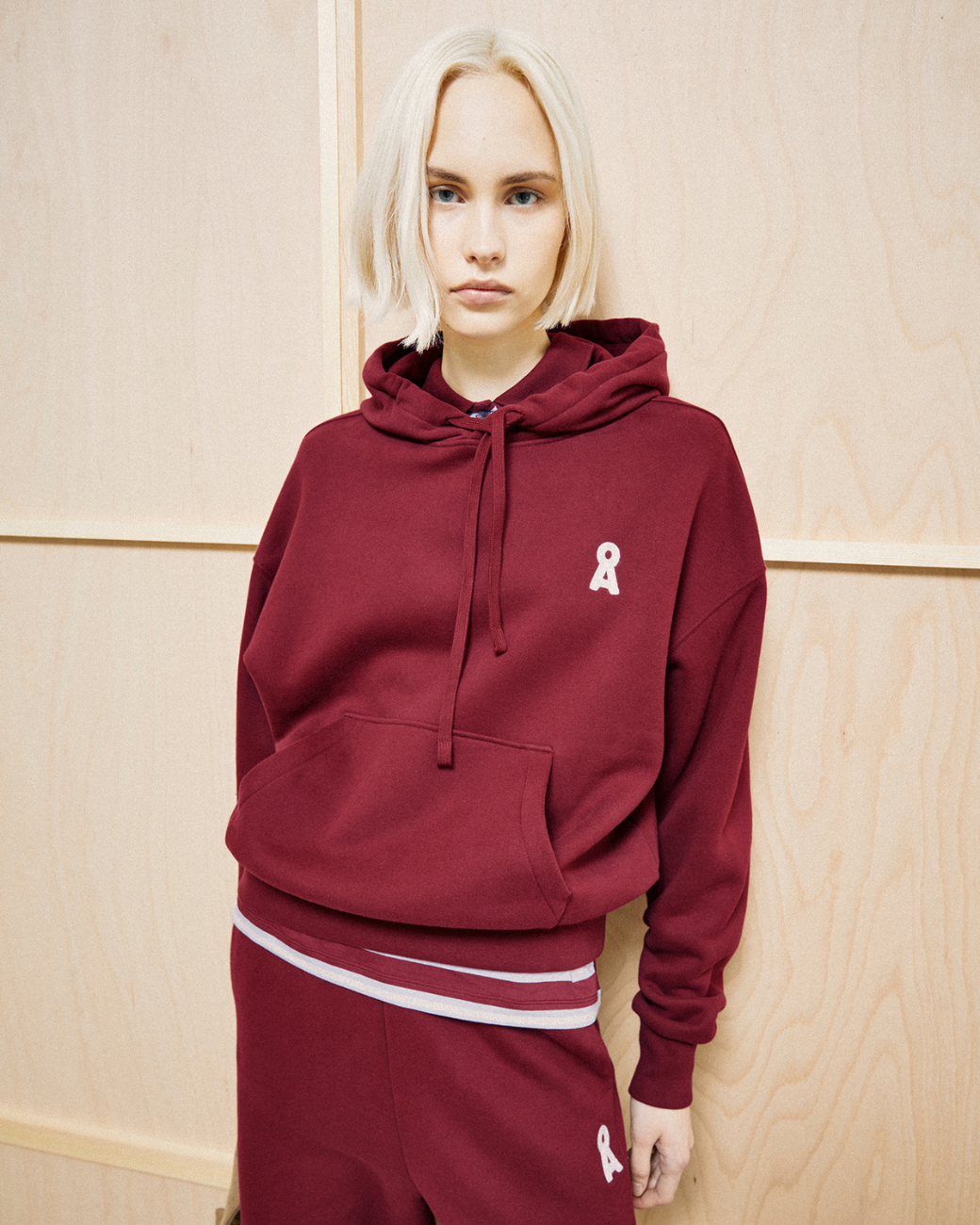 ICONIC Å FRANCISARAA Sweater - Velvet red