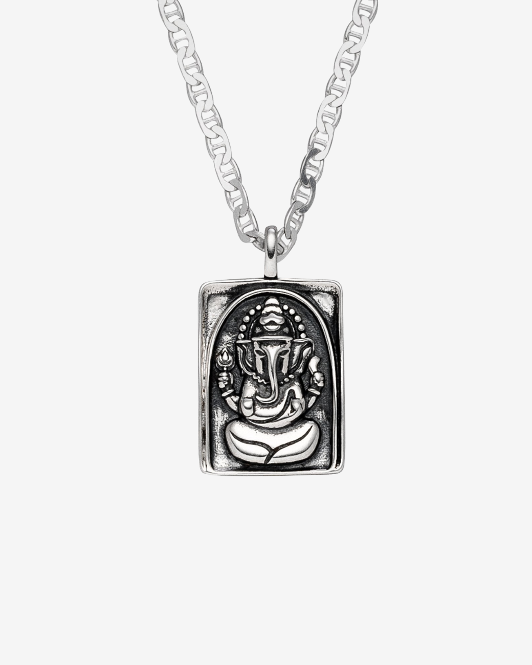 Ganesha Kette Amulett „Optimist“,  Silber