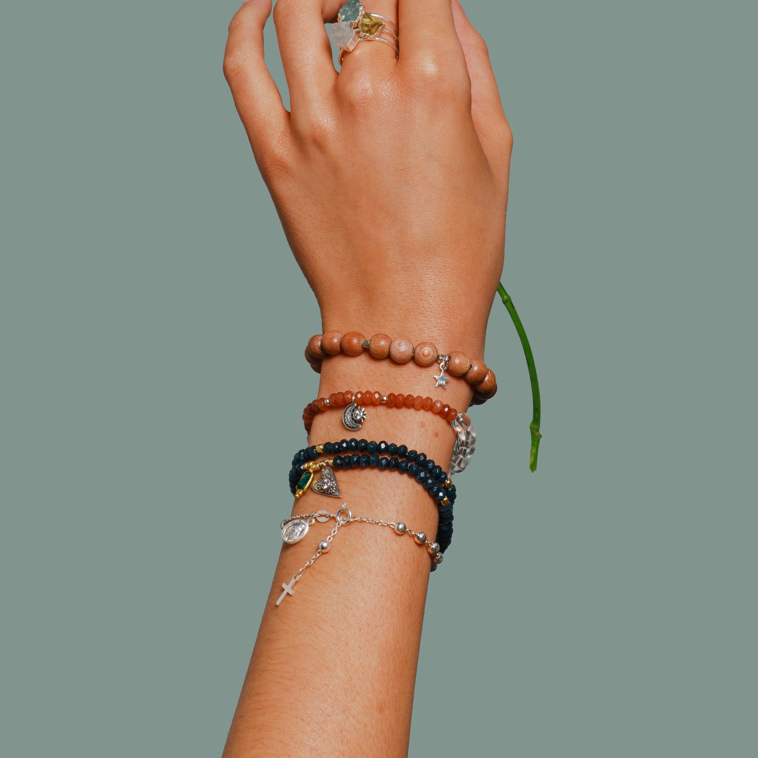 Handmala Set Pure Harmony Silber – Layering Look – Hoffnungsträger