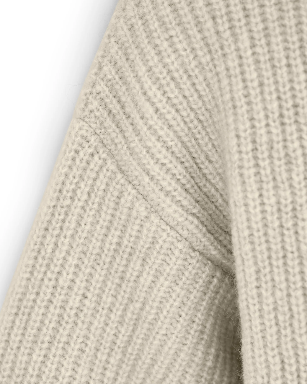 Asymetrischer Cardigan - Beige