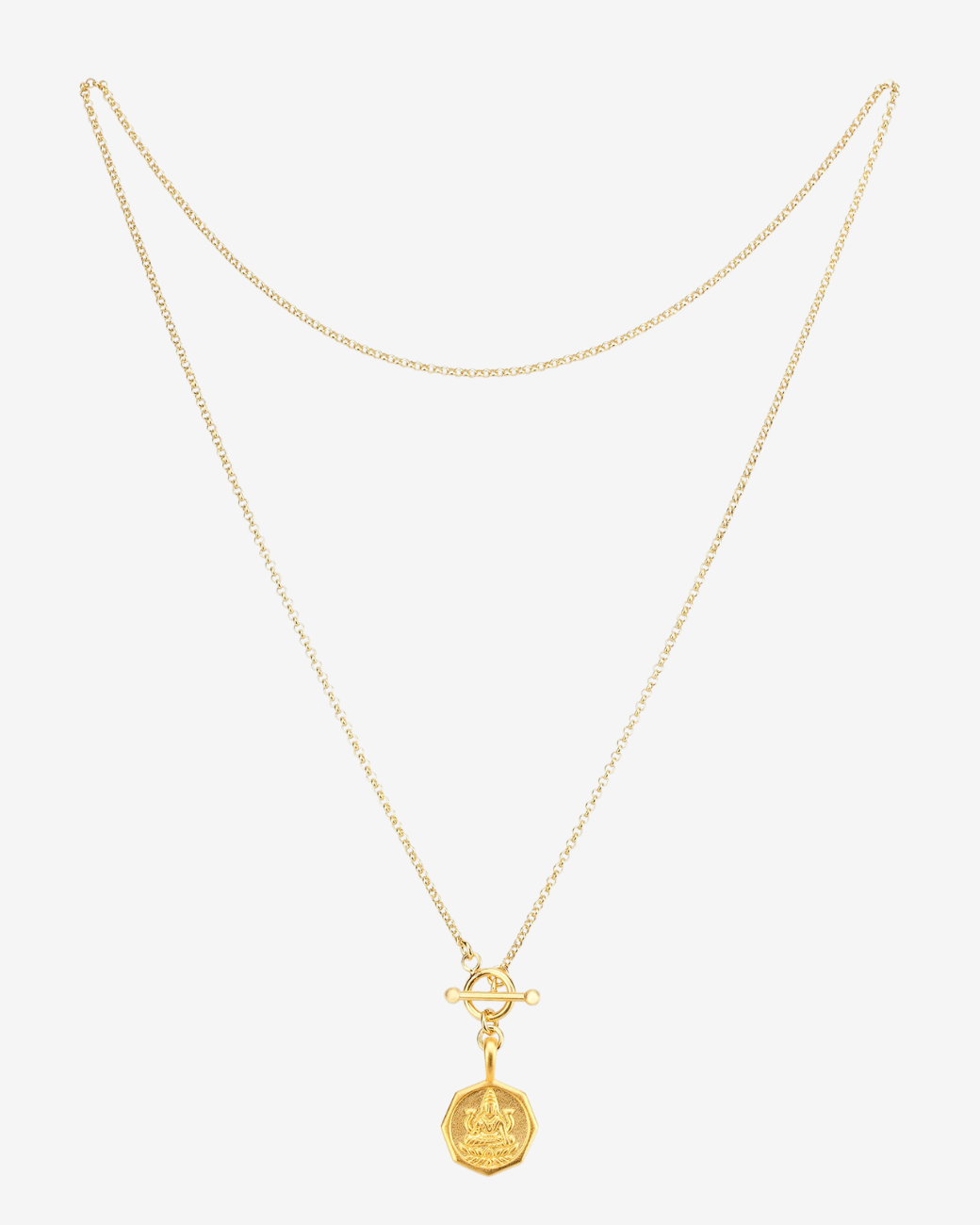 Lakshmi Kette mit Knebelverschluss Gold