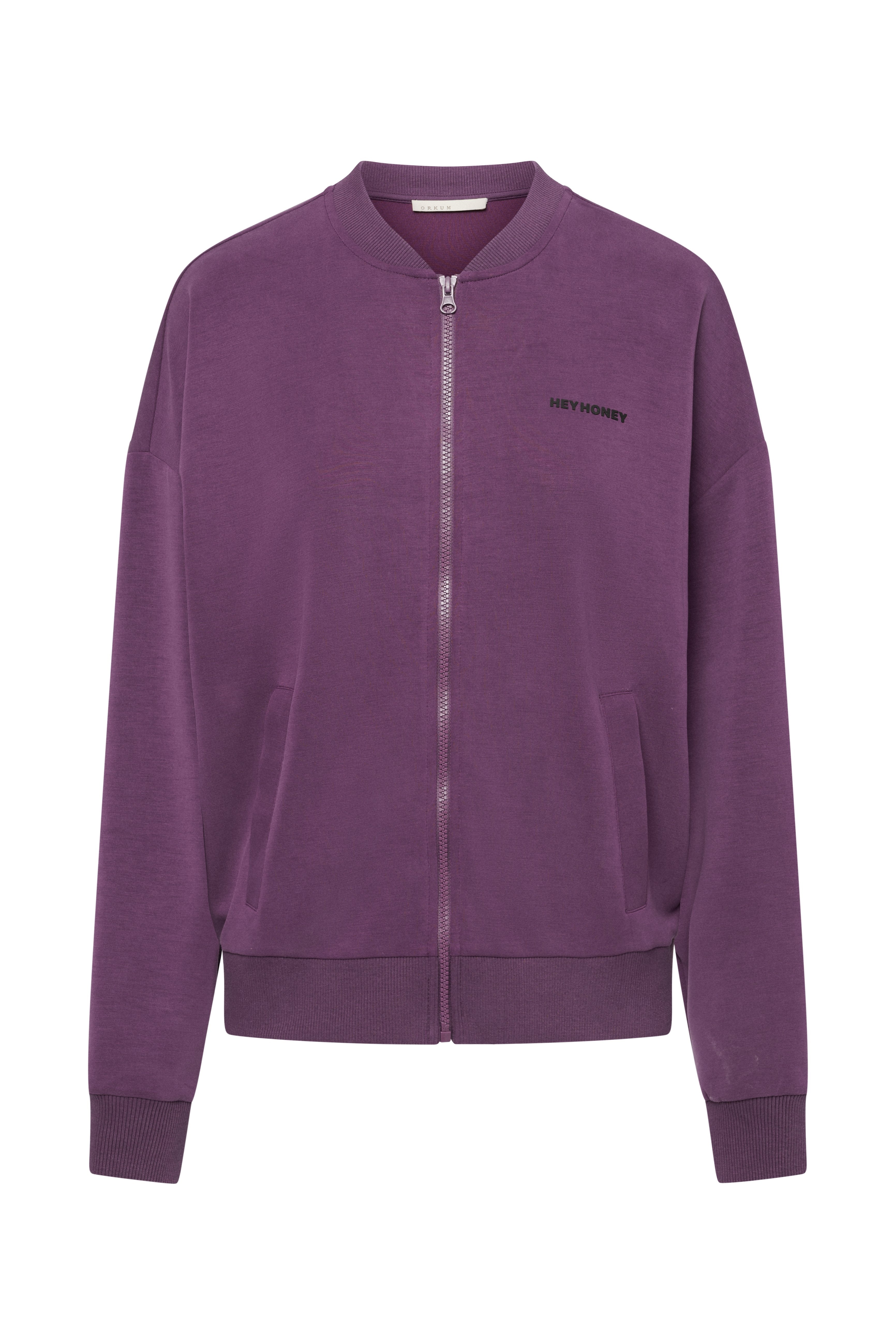 Lux Bomber Jacket Italian Plum – Produktfoto – Hey Honey