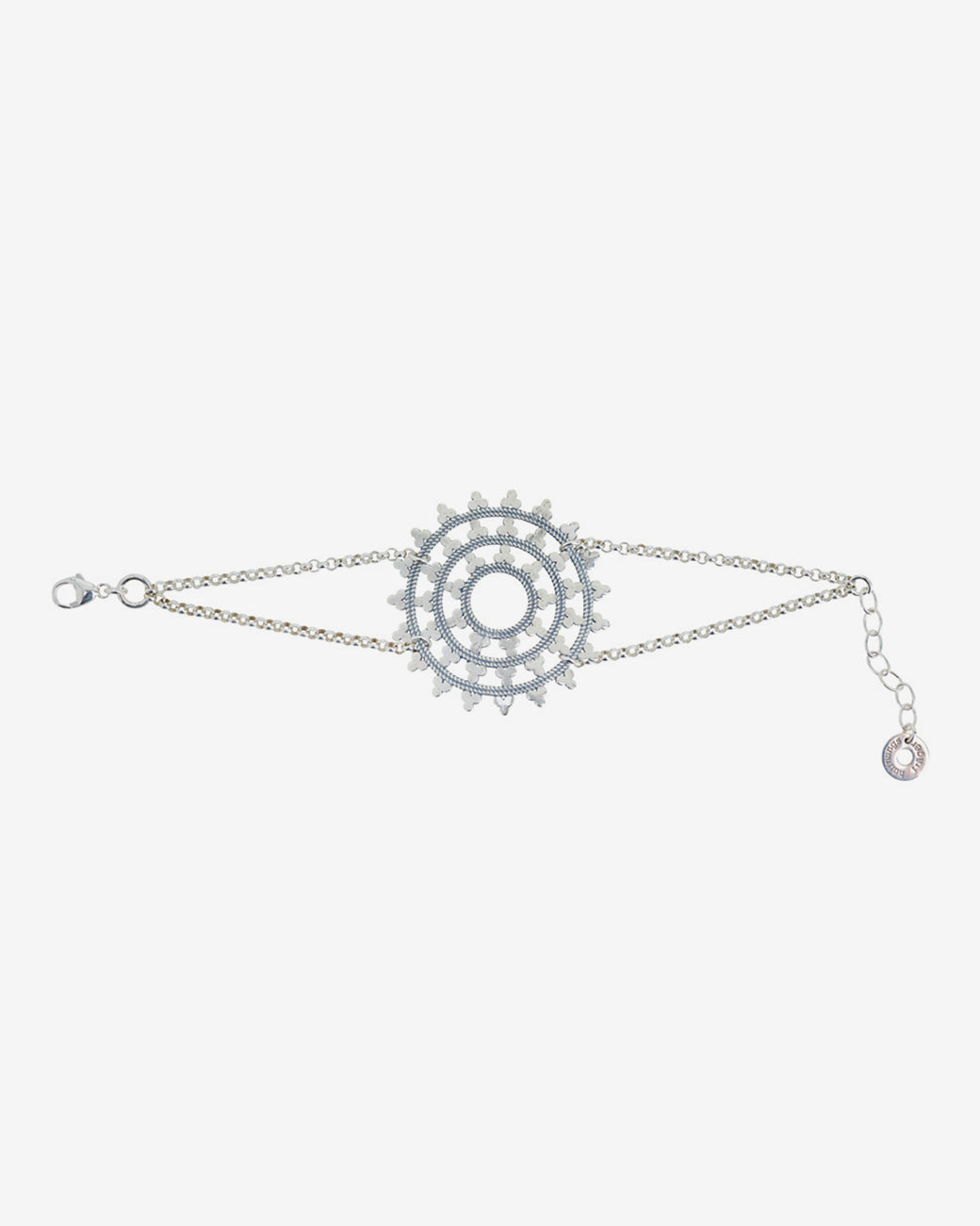 Karma Armband &quot;Wheel of Karma&quot; Silber