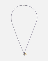 greenyogashop Sternzeichen Kette Skorpion aus Sterlingsilber mit Amethyst an einer dunklen, reißfesten Schnur