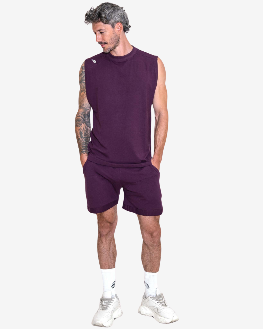 PHOENIX No Sleeve Shirt - Darkpurple