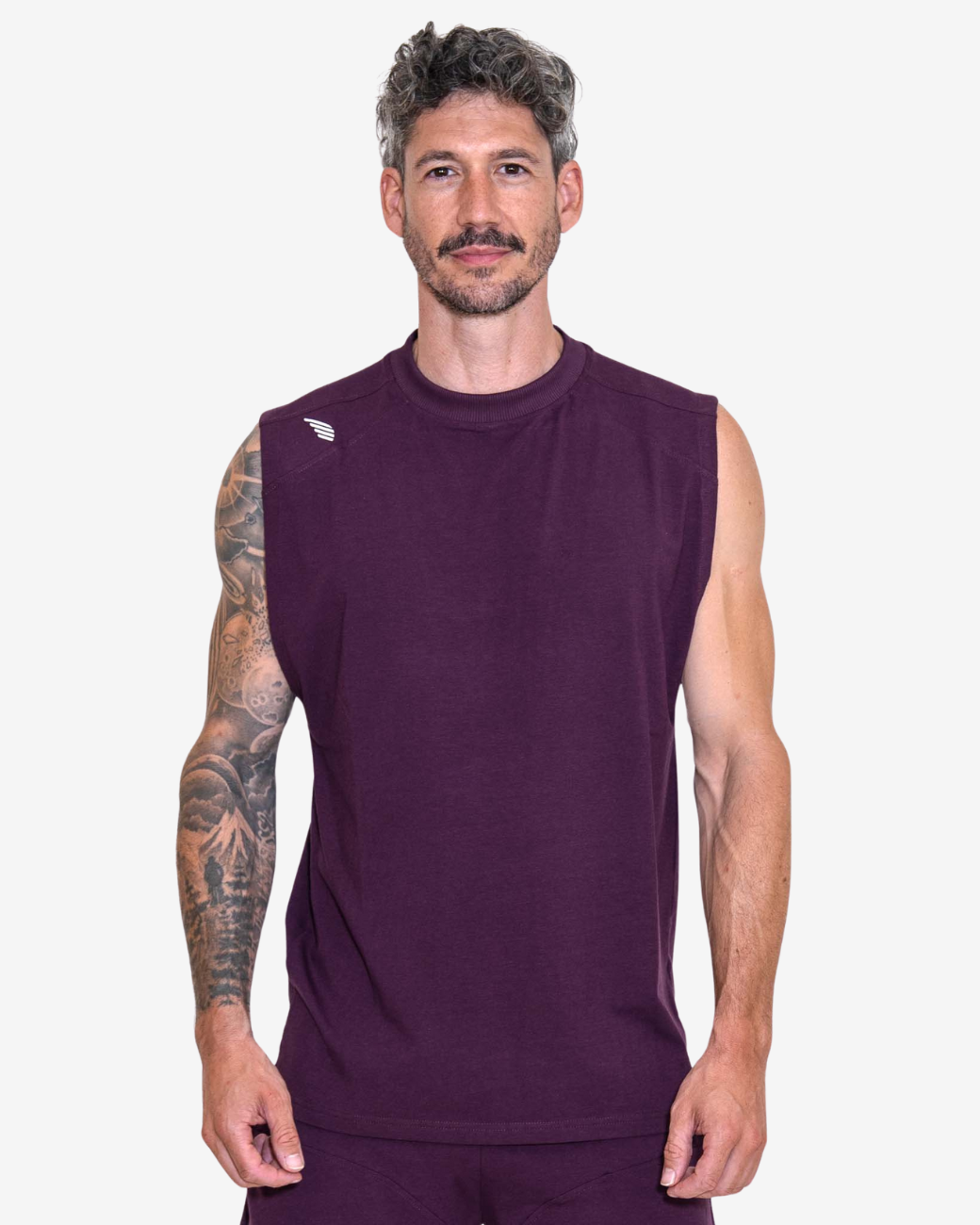 PHOENIX No Sleeve Shirt - Darkpurple