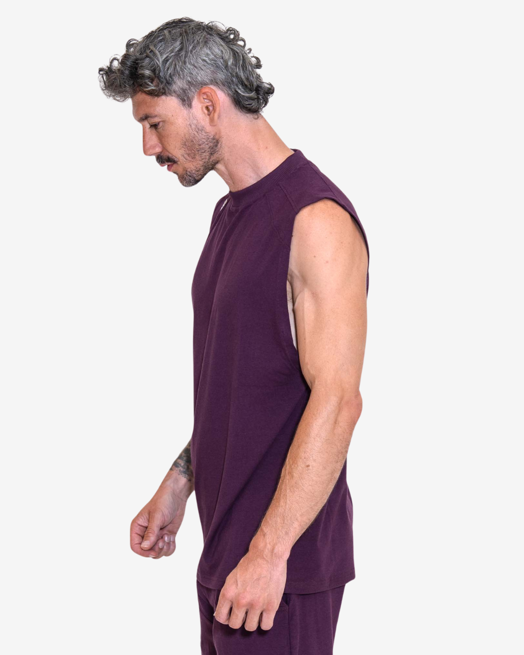 PHOENIX No Sleeve Shirt - Darkpurple