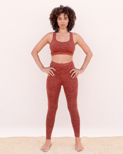 Leggings Leona - Cinnamon Leopard