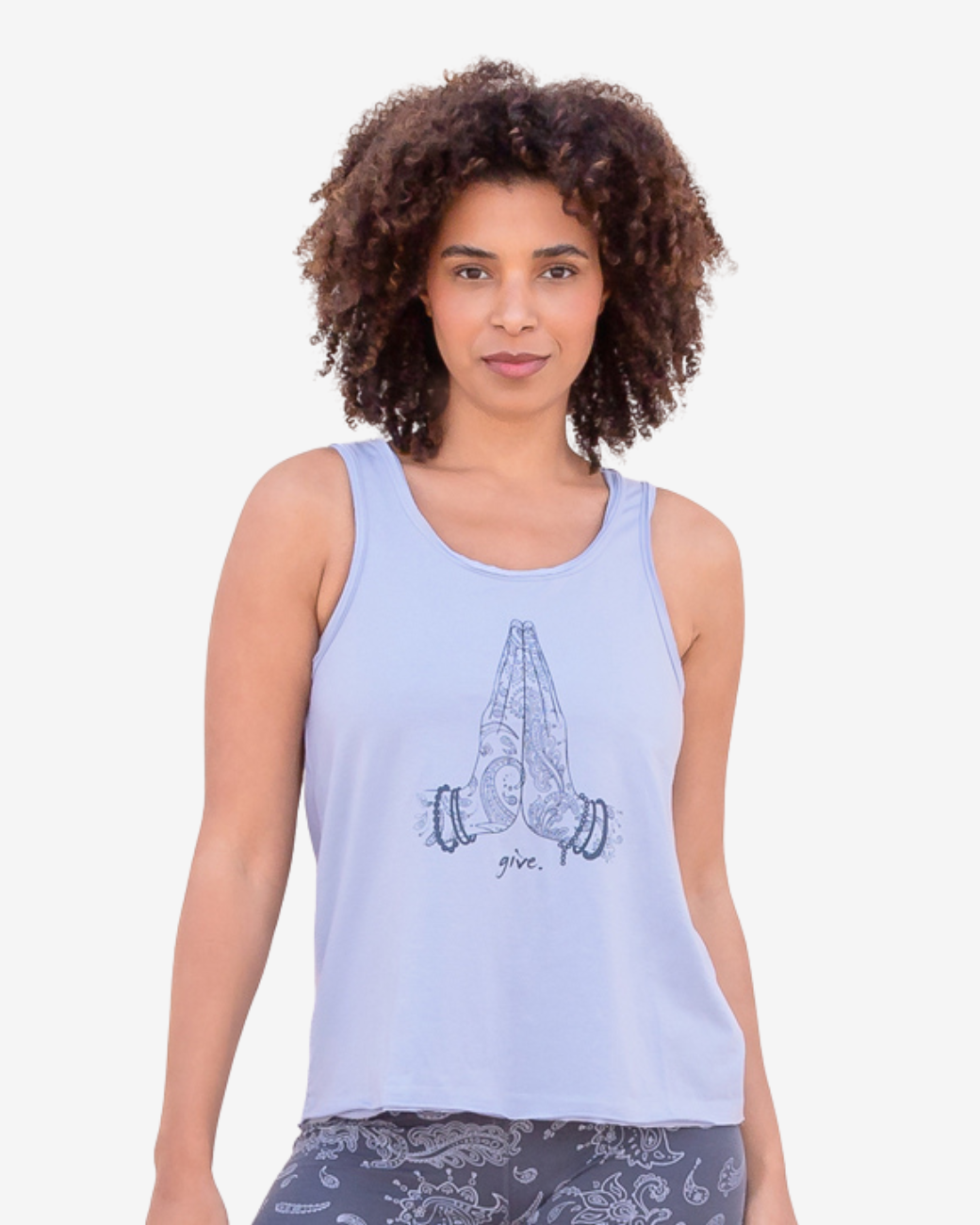 Top Alaska Give - Skyblue print