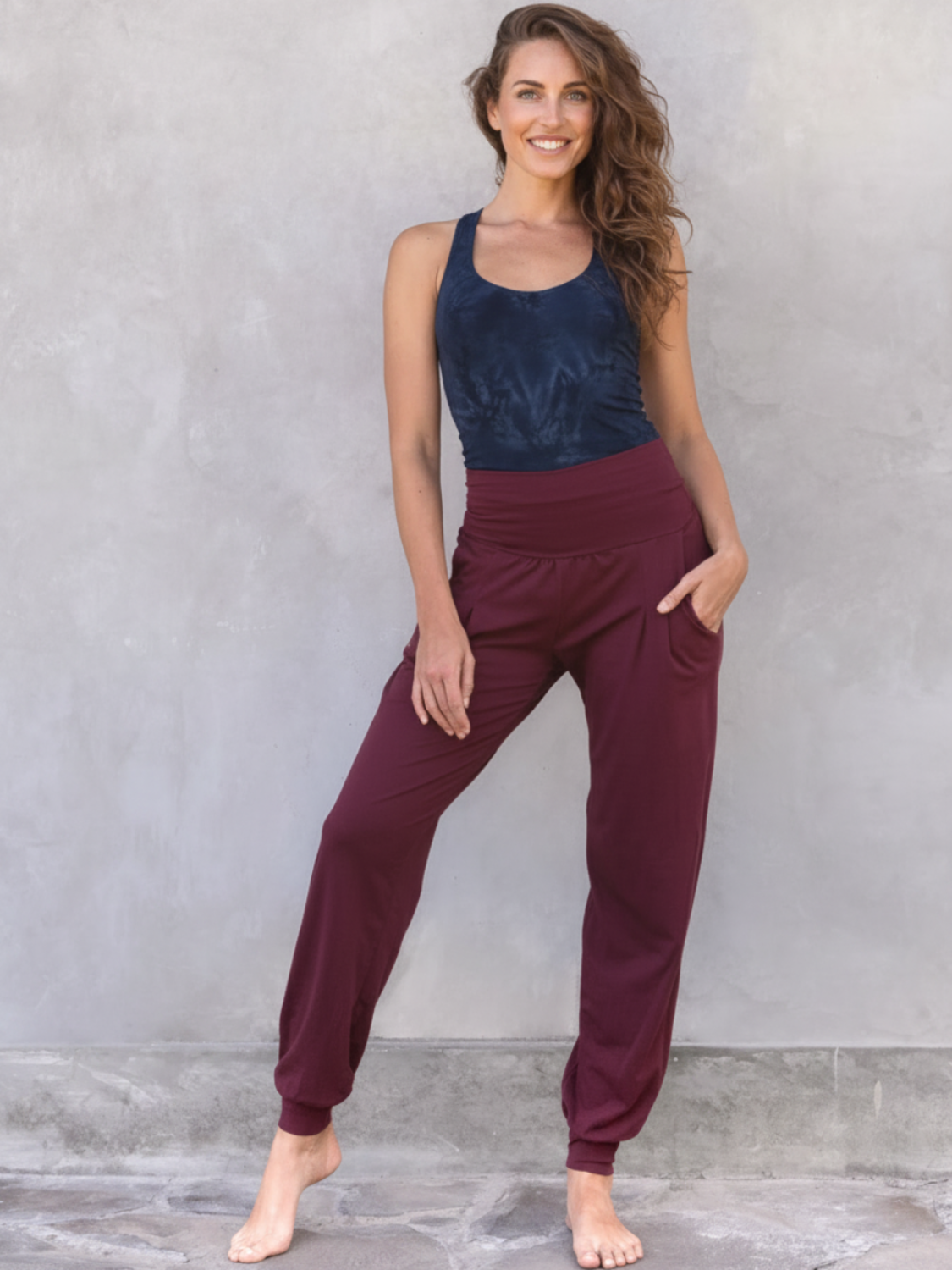 Yogahose Joelle - Burgundy
