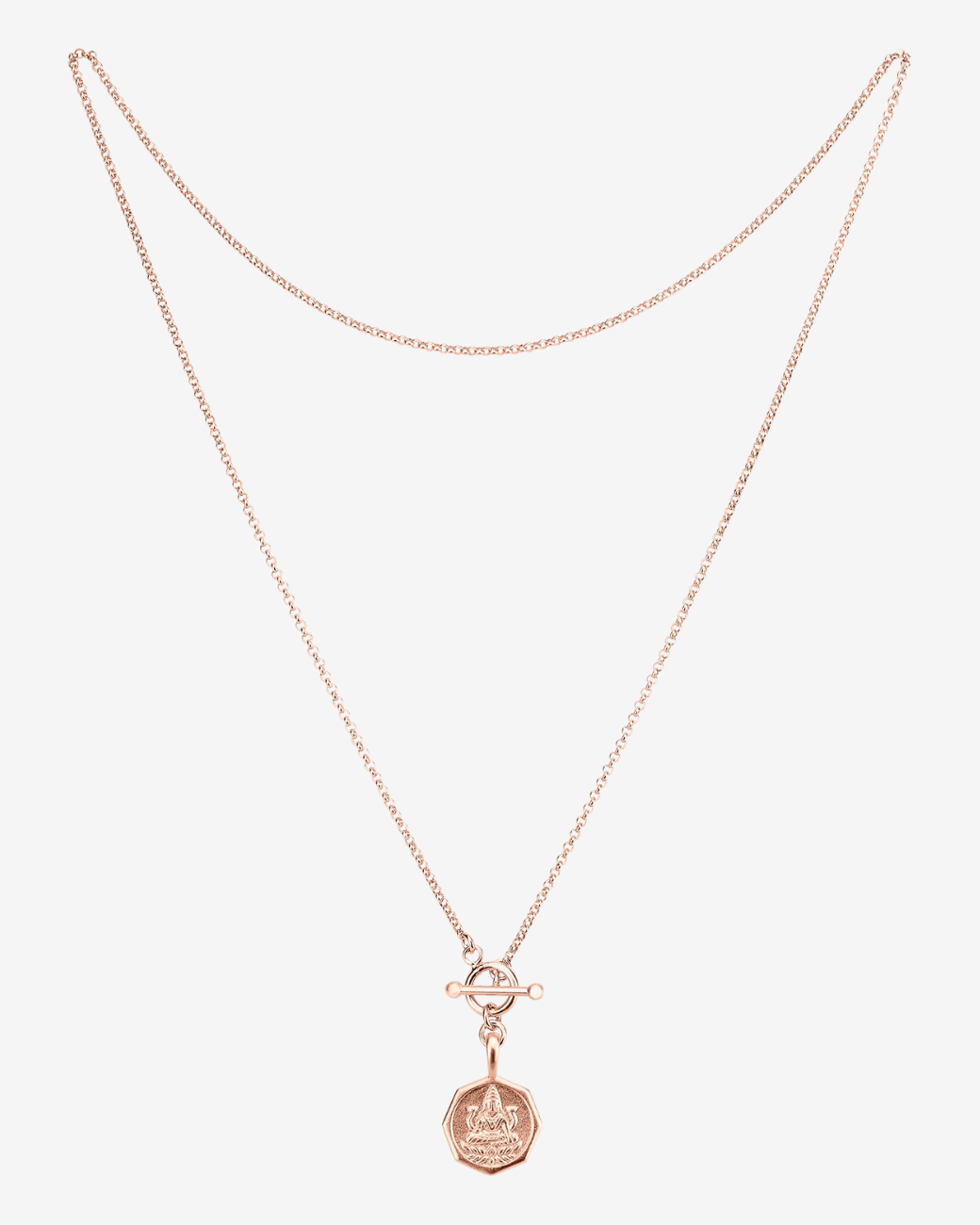 Lakshmi Kette mit Knebelverschluss Roségold