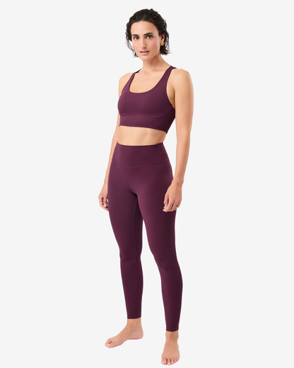 Mono Printed Leggings - Bordeaux