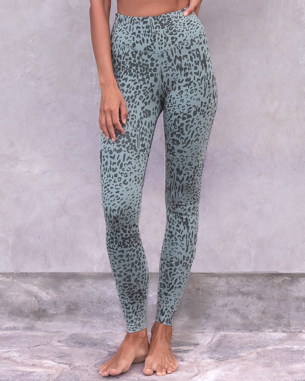 Leggings Susan Animal - Aqua