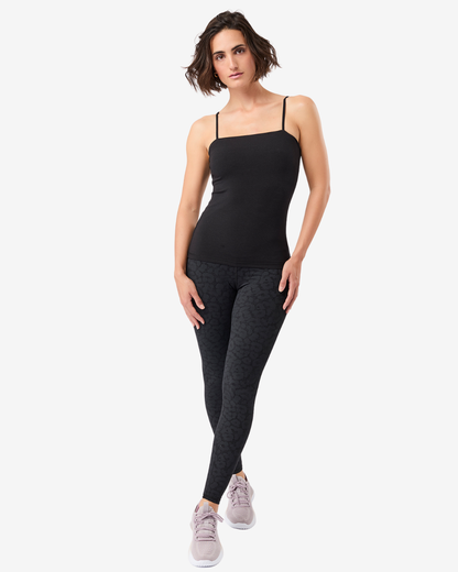 Mono Printed Leggings - Leo Black