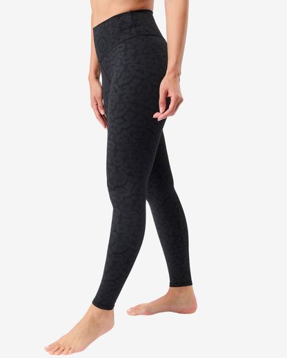 Mono Printed Leggings - Leo Black