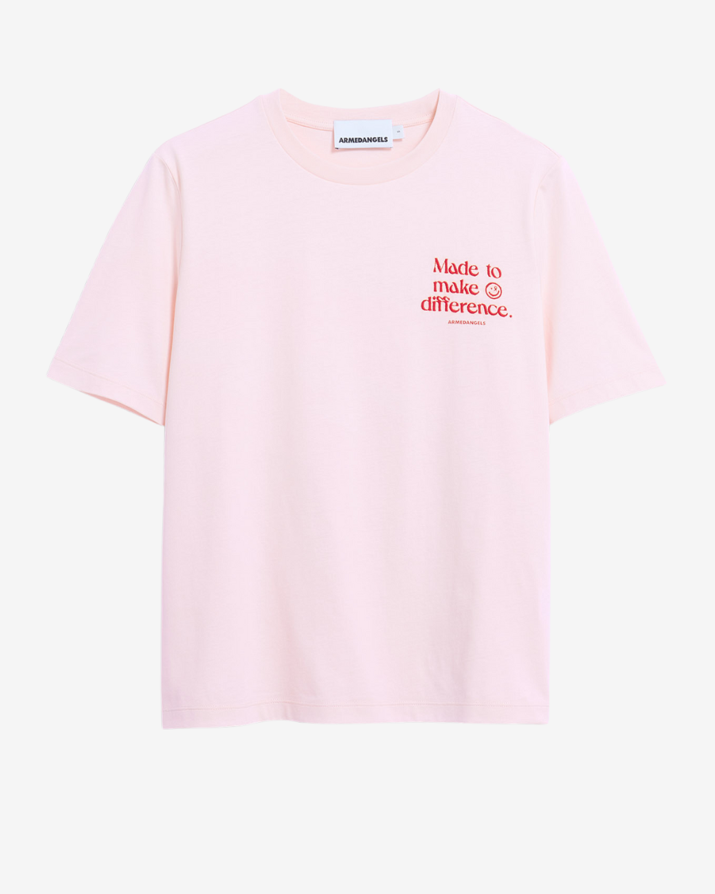 LUALAA EMBRO T-SHIRT - pink mist