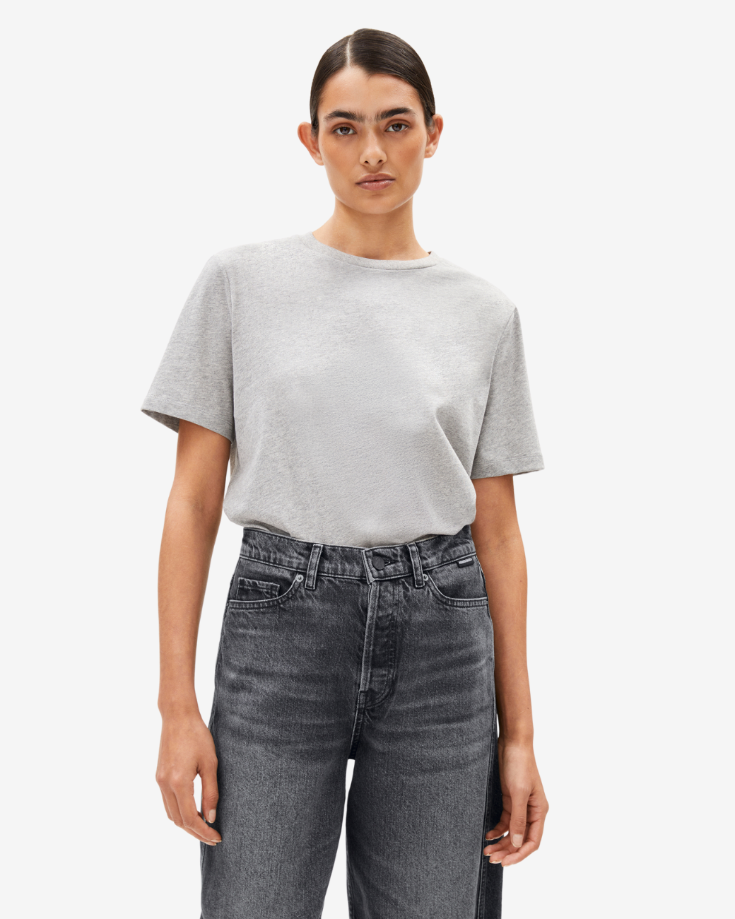 T-Shirt LUALAA - Silver Melange