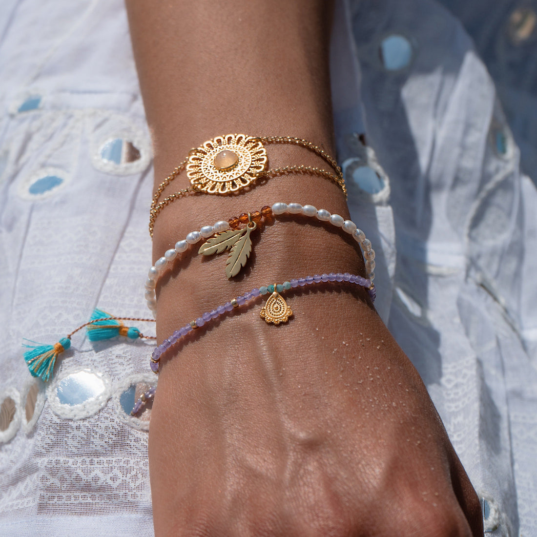 Armkette Rising Sun - Gold