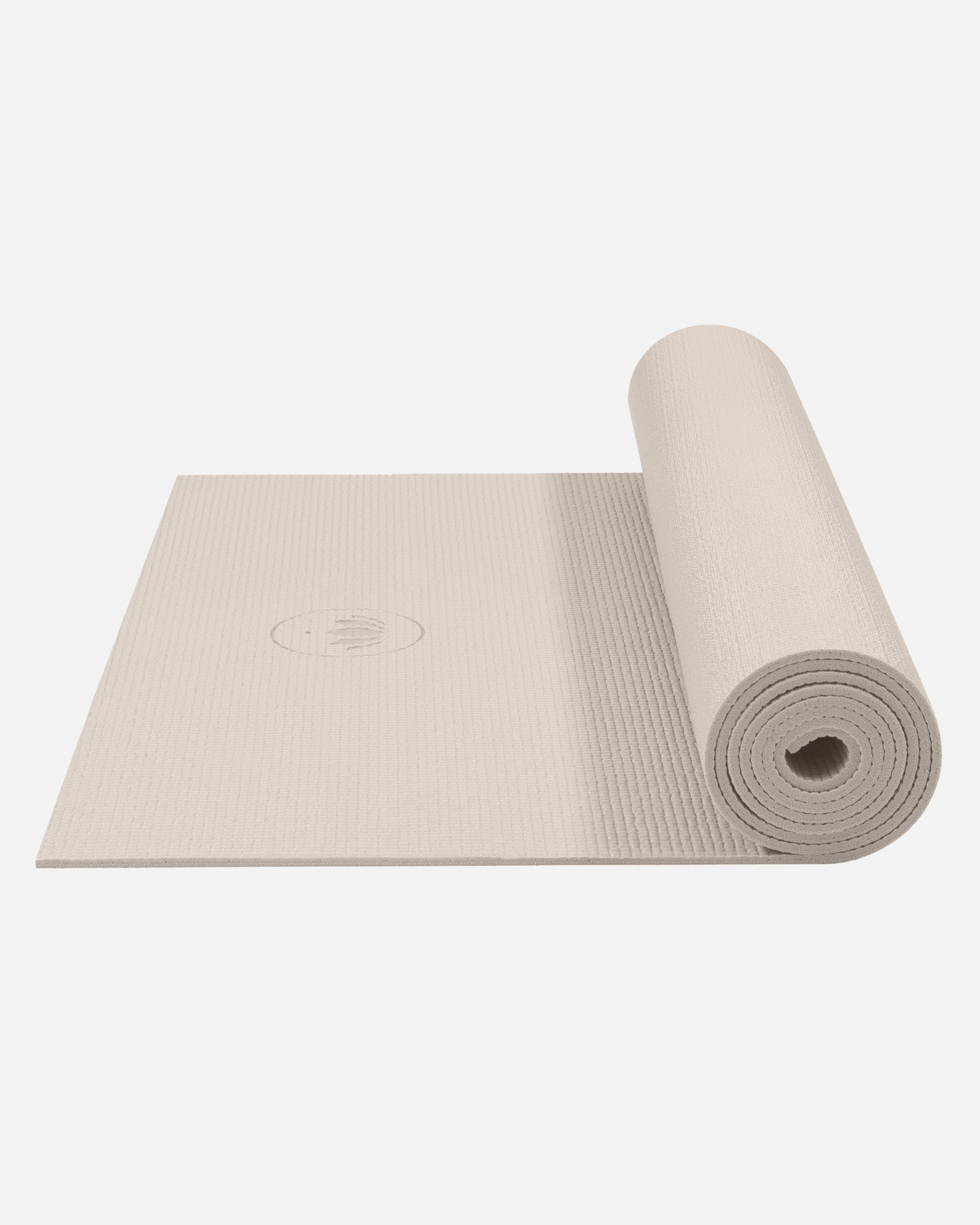 Light Taupe - Yogamatte Mudra Studio seitlich aufgerollt | Lotuscrafts