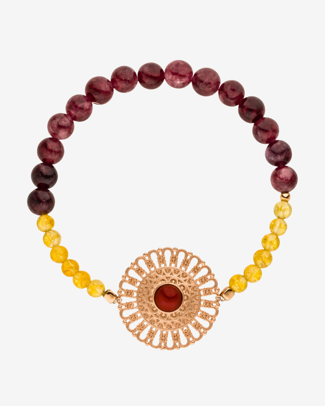 Mandala Granat Armband „Heal yourself“ Freundschaft