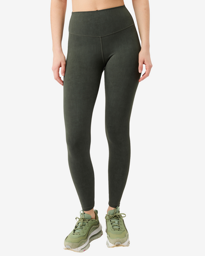 Mono Printed Leggings Moss
