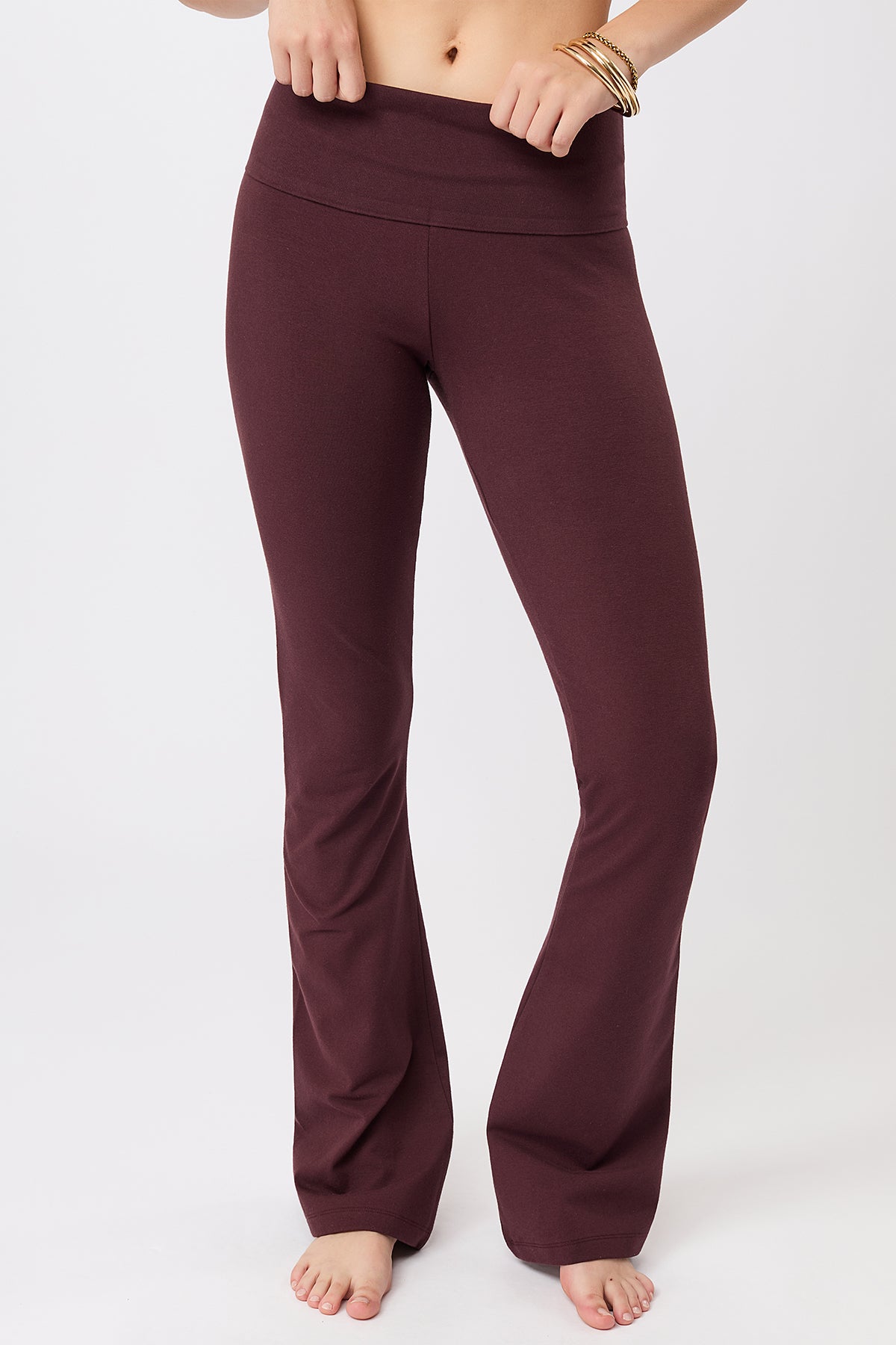 Yogahose Classic Rolldown - Ruby