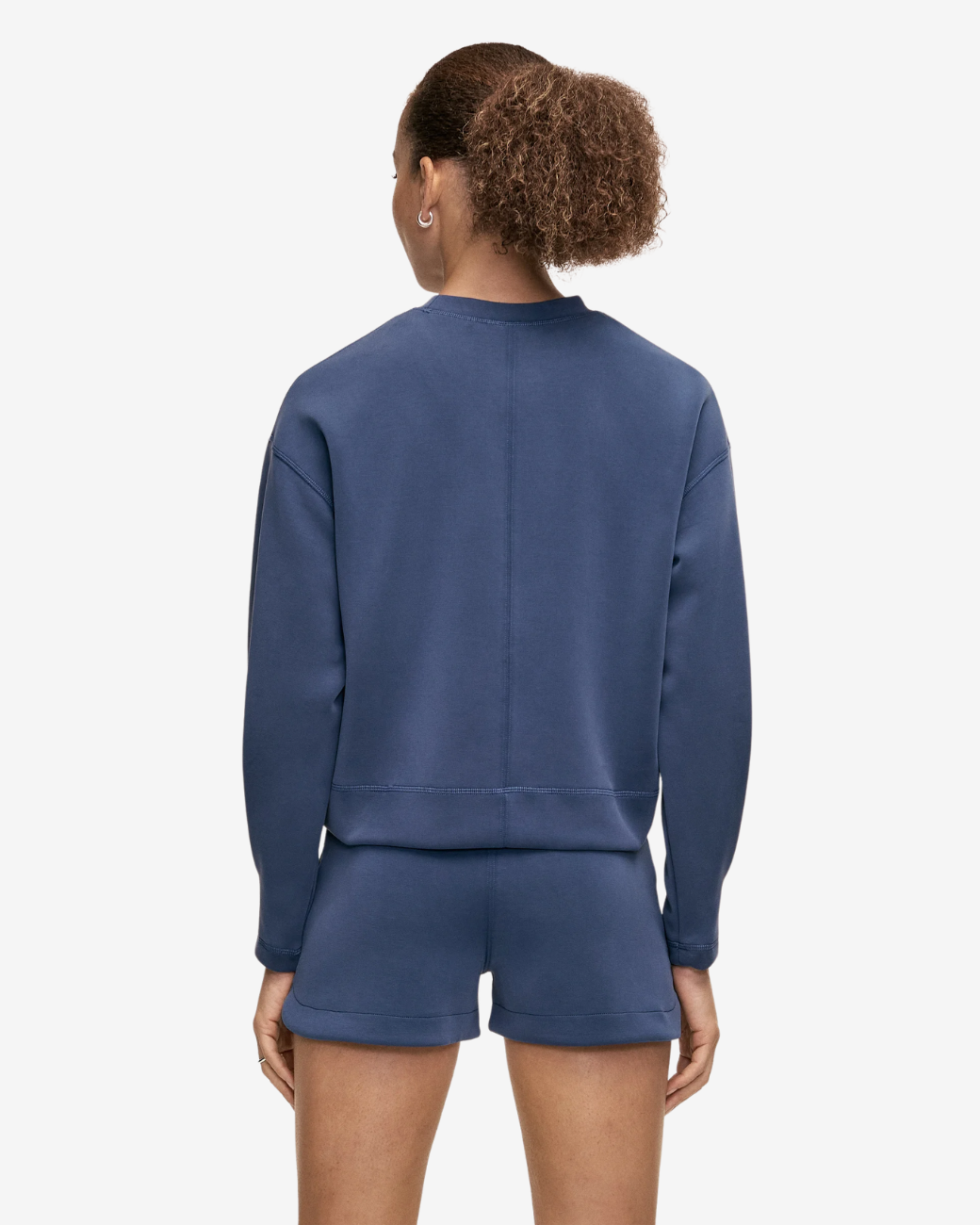 Peachy Crew Neck - Blue Shadow